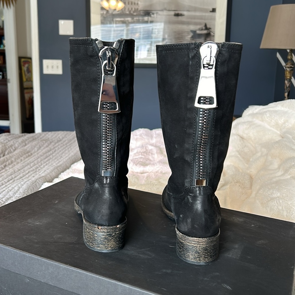 New Via Roma XV Oiled Leather Motorcycle Boots - Picture 3 of 6